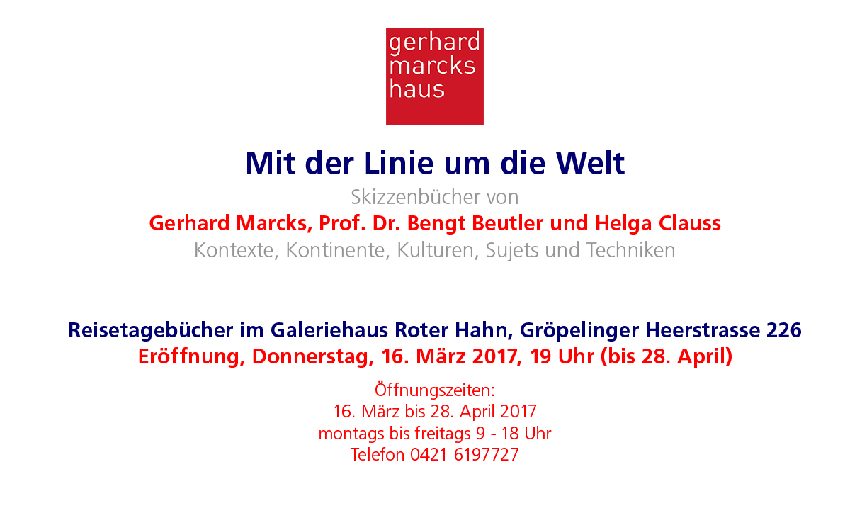 Ausstellung Maerz 2017 - Galeriehaus Roter Hahn, 	
			Grooepelinger Heerstrasse 226